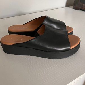 Evolve Black Sandal Slide